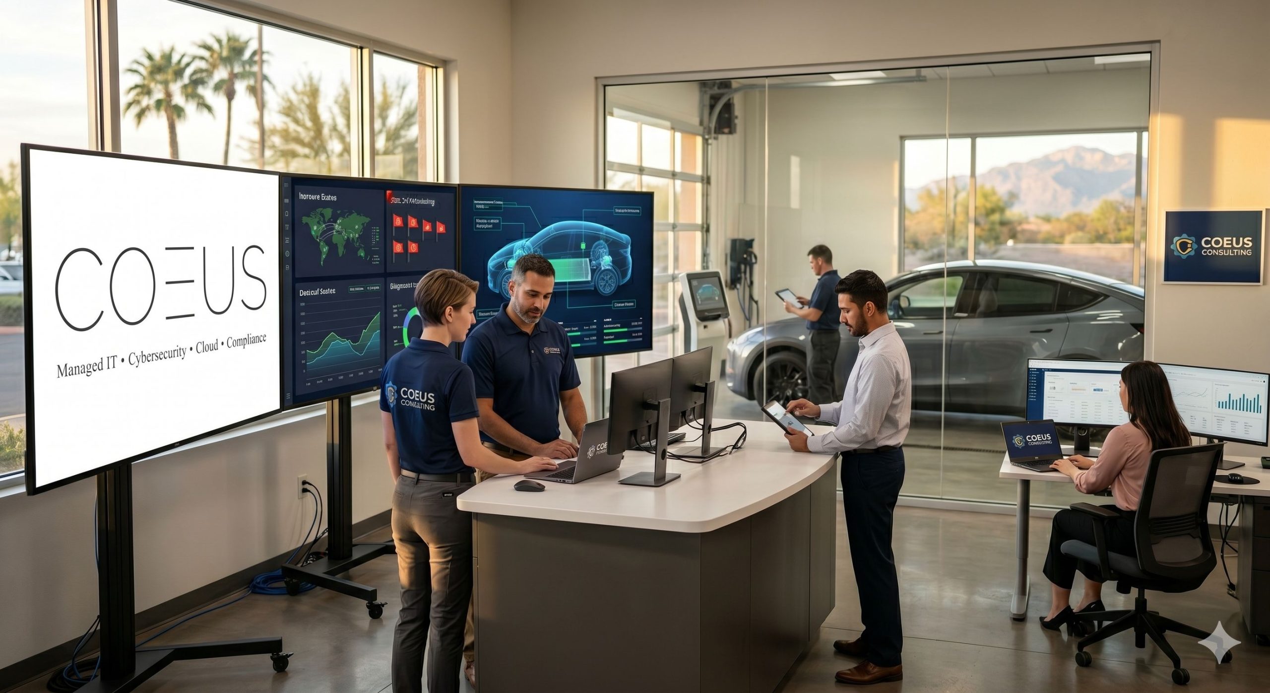 Coeus consulting managed IT for automotive Phoenix-based clients.